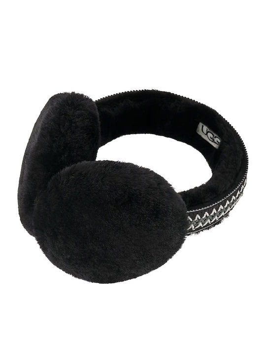 Γυναικείο Earmuff Πλεκτό σε Μαύρο χρώμα