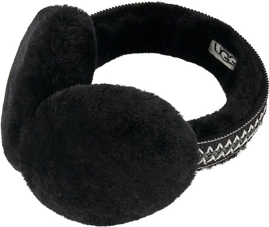 Γυναικείο Earmuff Πλεκτό σε Μαύρο χρώμα