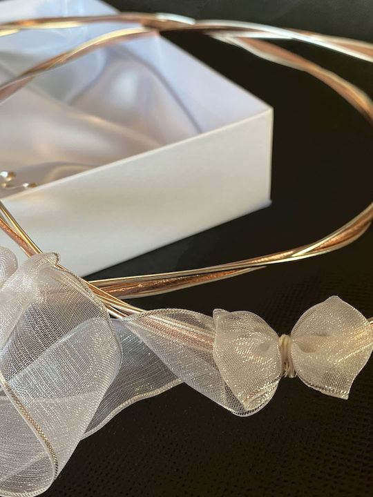 Handmade Two-Tone Wedding Crowns Plated Love