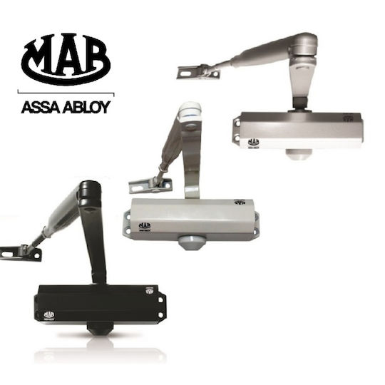 Assa Abloy Μηχανισμός Επαναφοράς για Πόρτες έως 85cm Ασημί