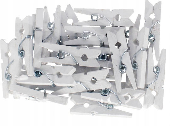 Craft with Fun Ξύλινα Μανταλάκια 25τμχ (Διάφορα Σχέδια)
