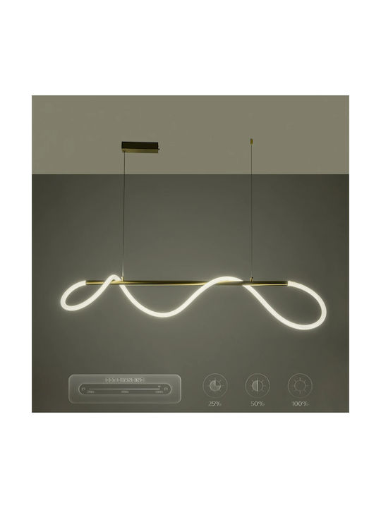 kelvo Glow Pendant Light White 140x40x30cm