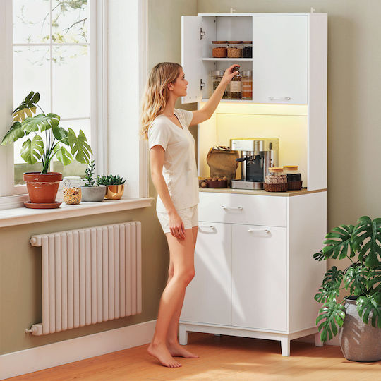 Entry Furniture with Hanger White 71x40x180cm