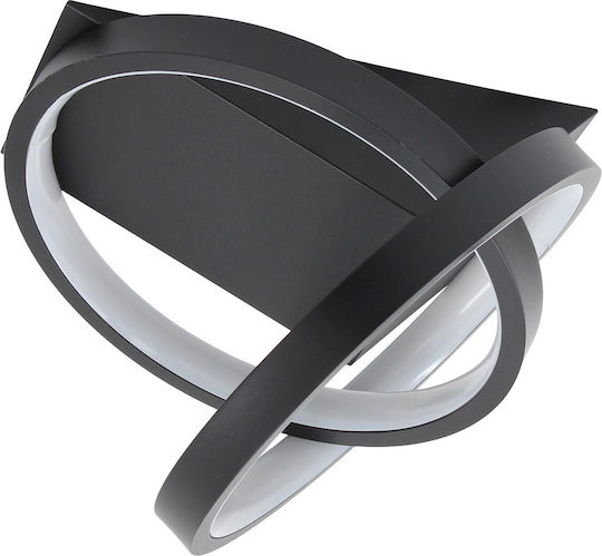 Keskor Deckenleuchte 20cm Schwarz mit Integrierter LED