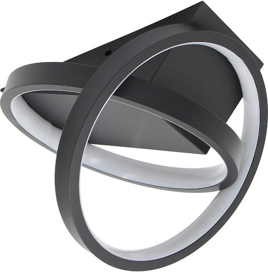 Keskor Deckenleuchte 20cm Schwarz mit Integrierter LED