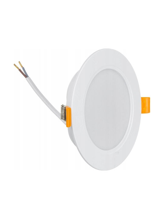Maclean Energy Rectangle Recessed Spot with Integrated LED and Natural White Light White 12x2.6cm. 1pcs