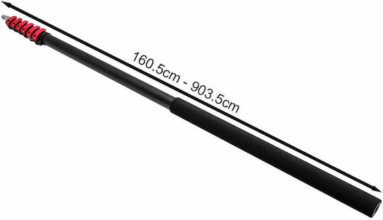 Professionelle Reinigungsausrüstung Wasserbürste Teleskopstange 9m Schlauch 20m 10673v-30ft