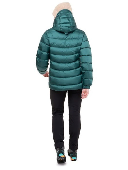 Γυναικείο Puffer Μπουφάν για Χειμώνα Deep Teal