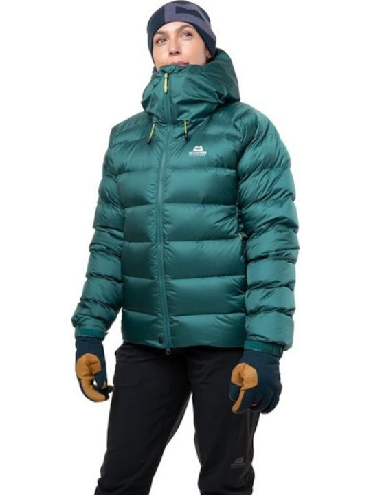 Women's Puffer Jacket for Winter with Hood Deep Teal