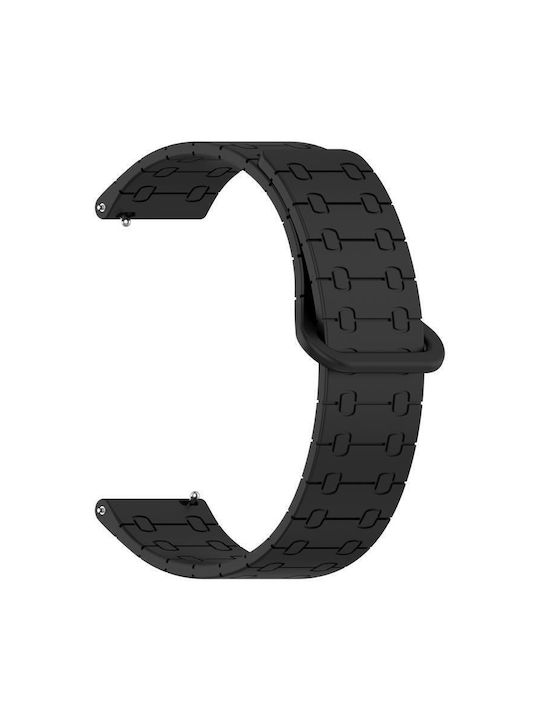 Wearable Strap Silicone Tire Strong Magnetic Power Huawei Watch GT 6 46mm GT 6 Pro Redmi Watch 5 Active Lite Black