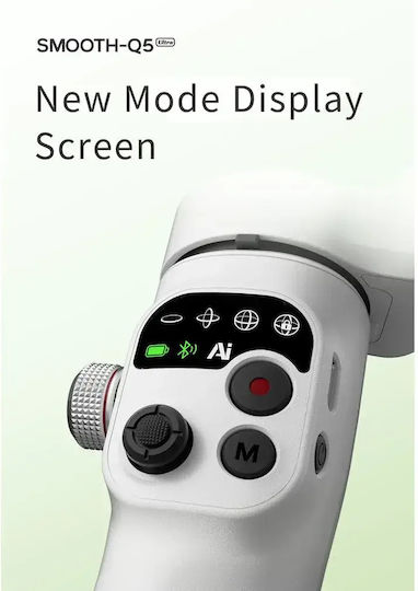 Zhiyun Smooth Q5 Ultra Combo Phone Gimbal with 3 Axis Stabilization and 13.5 Operating Hours Gray