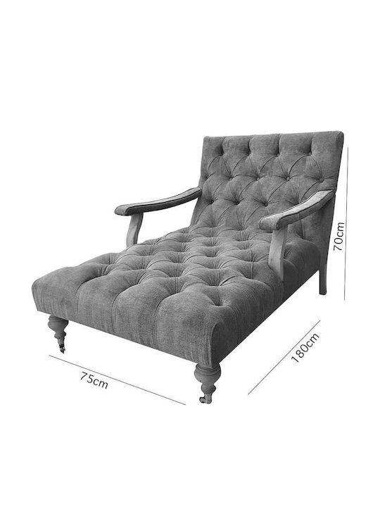 Recliner Kunstleder Blau L140xW75xH70cm