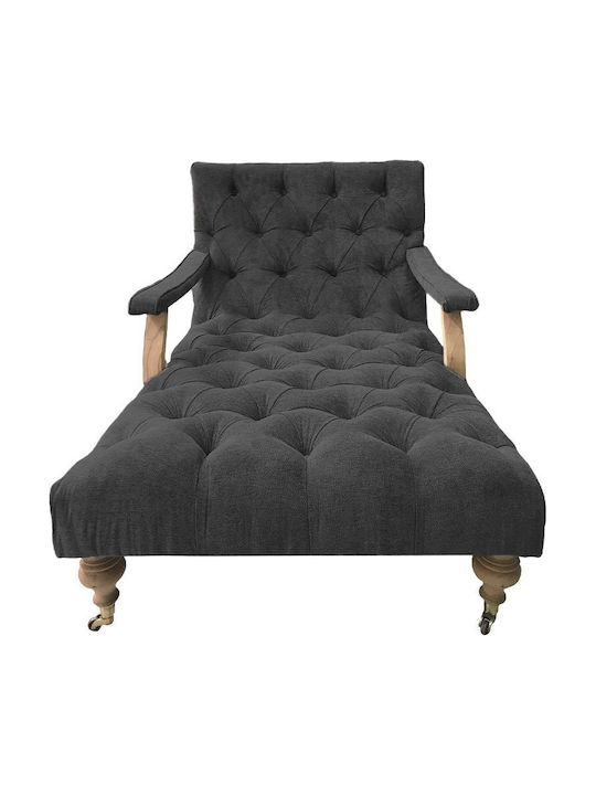 Recliner Kunstleder Schwarz L140xW75xH70cm