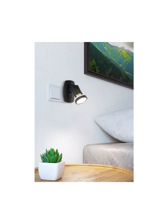 Eglo Parrini Lamp Wall Socket 7x10cm Eglo Parrini Lamp Wall Socket 7x10cm