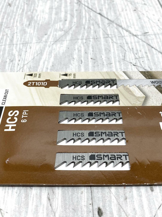 Smart 22-2T101D Λάμες για Ξύλο 5τμχ