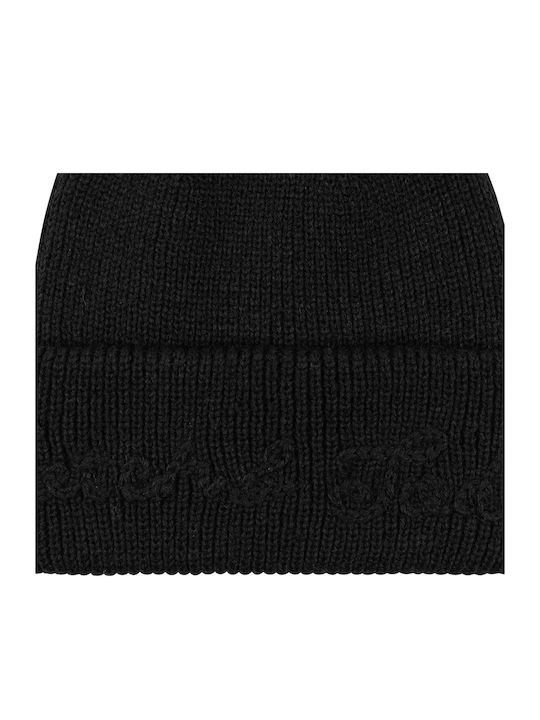Beanie Unisex Beanie Knitted in Black color
