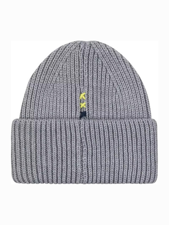 Beanie Unisex Σκούφος Πλεκτός σε Γκρι χρώμα