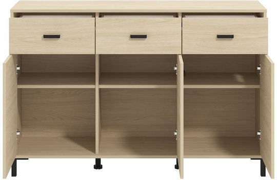 Bufet Arbela 3k3f3v Light Port Oak 138x40x90cm