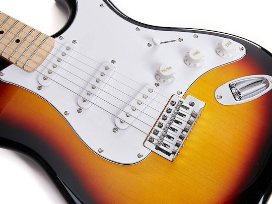 Sem13ts Sx Elektrische Gitarre Sunburst Set mit Case und Kabel