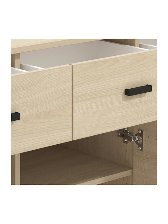 Sideboard Arbela 3k3f3v Light Port Oak 138x40x90cm
