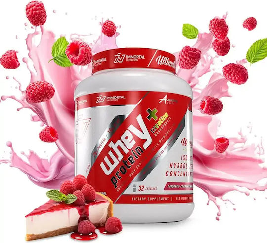 Immortal Nutrition Whey Protein + Creatine Πρωτεΐνη Ορού Γάλακτος με Κρεατίνη & Γεύση Raspberry Cheesecake 1kg