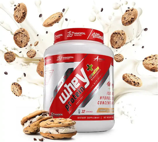 Immortal Nutrition Whey Protein + Creatine Protein Whey with Creatine & Flavor Cookies & Cream 1kg