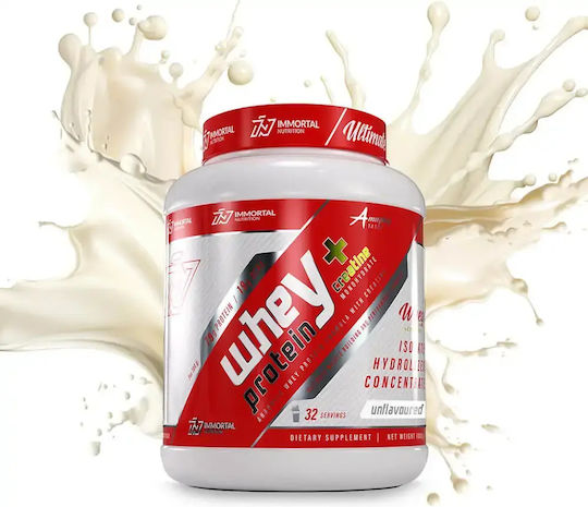 Whey Protein + Creatine Whey Protein with Creatine Gluten Free Unflavoured 1kg
