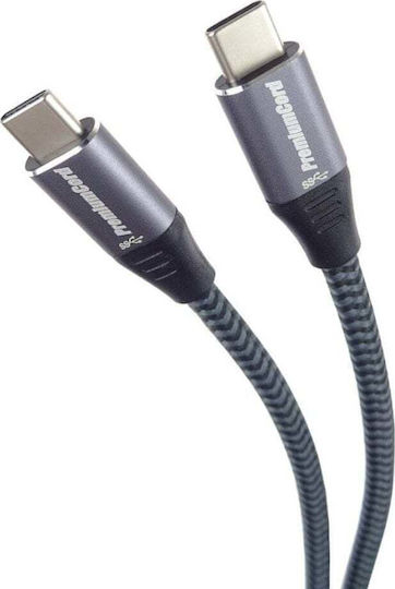 PremiumCord USB Typ-C Kabel USB-C Männlich - USB-C Schwarzes 1m