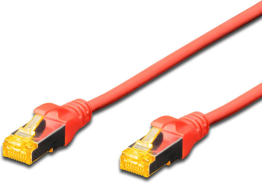 Digitus S/FTP Cat.6a (Gigabit) Καλώδιο Δικτύου Ethernet 3m Κόκκινο