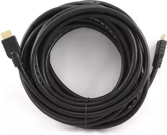 LTC Audio Cable HDMI male - HDMI male 10m Μαύρο