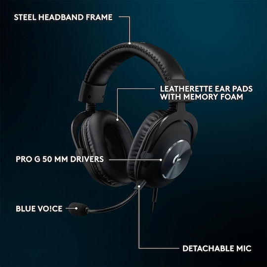 Logitech G Pro X SE Over Ear Gaming Headset with Connection 3.5mm / USB