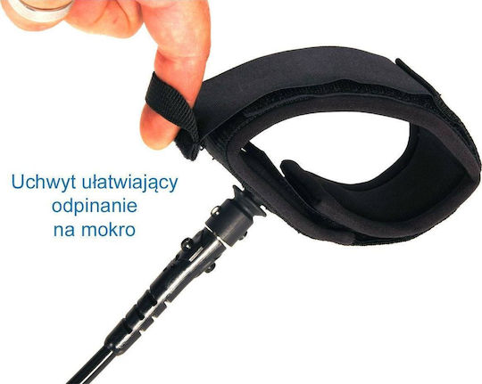 Enero Каишка за Глезен за SUP Черен