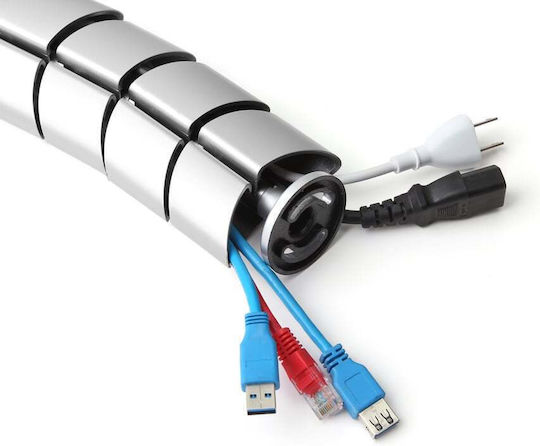 Διαχείριση Καλωδίων Equip Double Cable 73cm Under-table Installation Grey