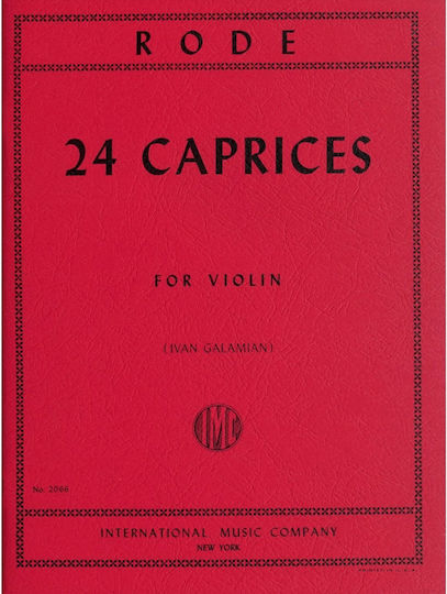 Rode Pierre 24 Caprices Violin