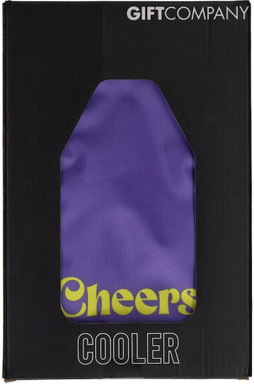 Froid Θήκη Ψύξης “cheers My Dears!” Μώβ Κίτρινο
