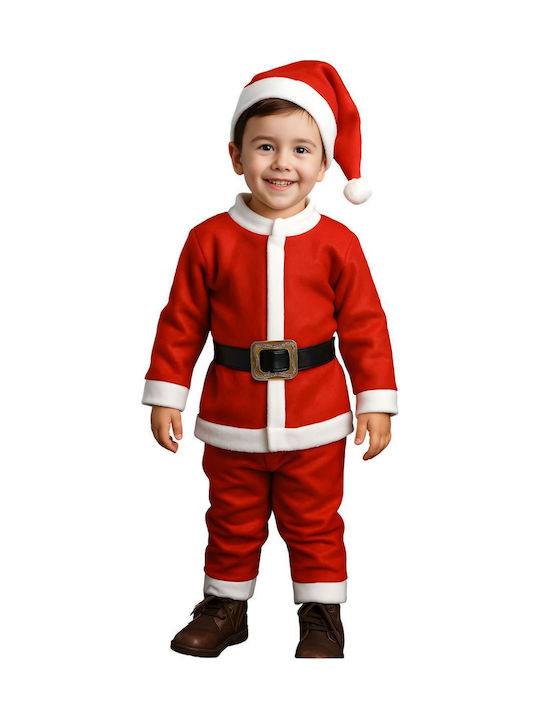 Santa Claus Kids Costume S4003 Red