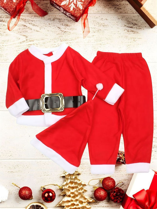 Santa Claus Kids Costume S4003 Red