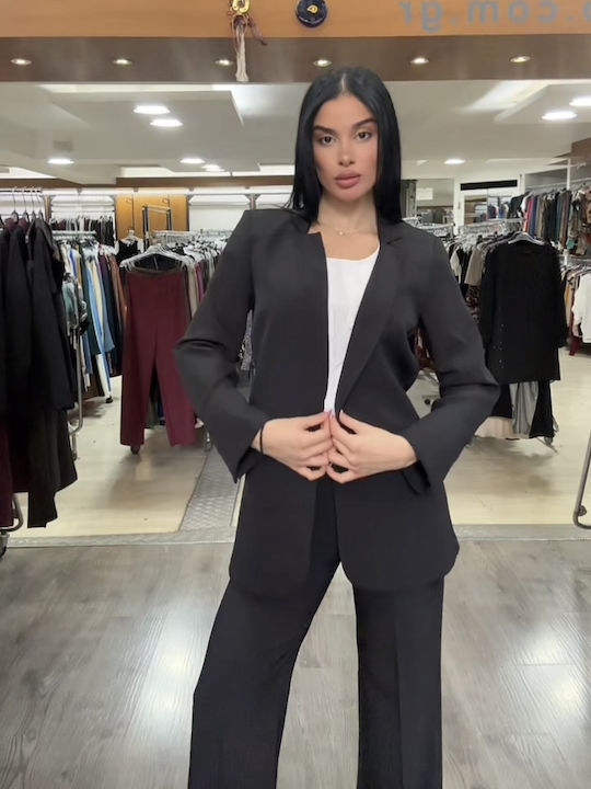 Damen Bordeaux Set mit Hose in Entspannter Passform