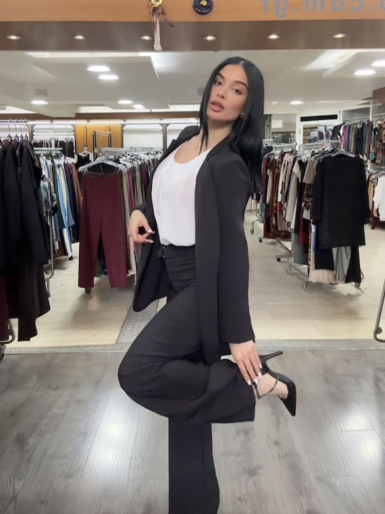 Damen Bordeaux Set mit Hose in Entspannter Passform