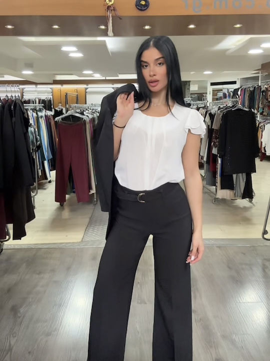 Damen Bordeaux Set mit Hose in Entspannter Passform
