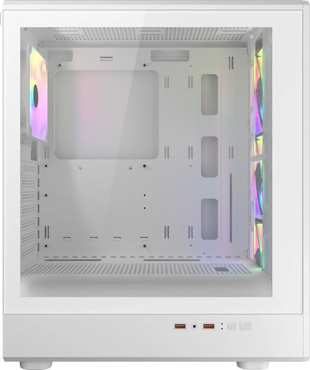 Cougar AirFace Pure RGB Gaming Midi Tower Κουτί Υπολογιστή Λευκό