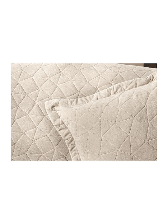 Decken Avalon Ecru 170x250cm + Kissenbezug 42x42+3cm Guy Laroche