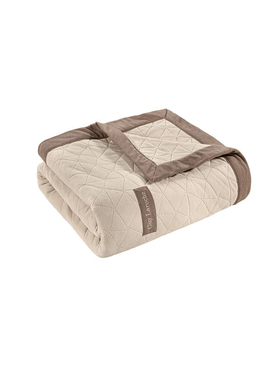 Decken Avalon Ecru 170x250cm + Kissenbezug 42x42+3cm Guy Laroche