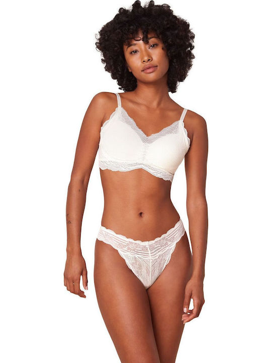 Smart Damen Brasilien mit Spitze Ecru