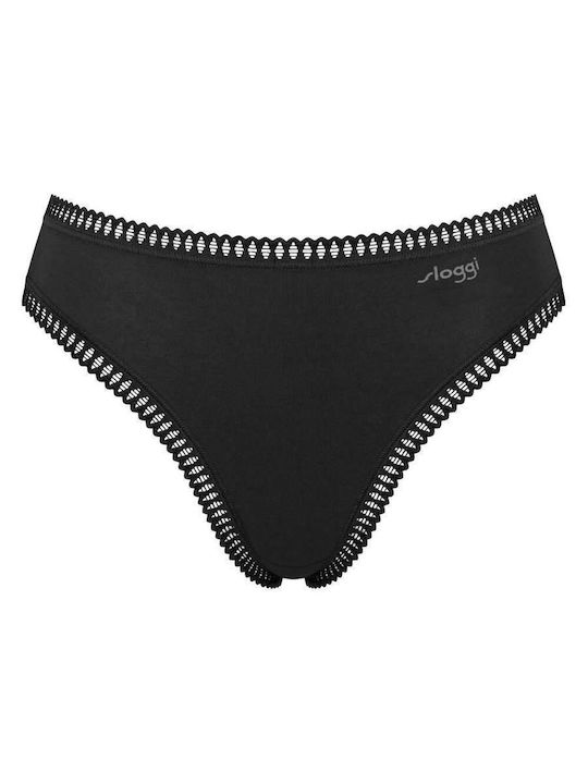 Βαμβακερά Дамско Слип 3Pack Black