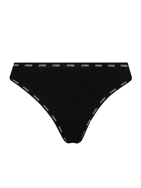 Βαμβακερά Women's String 3Pack Black
