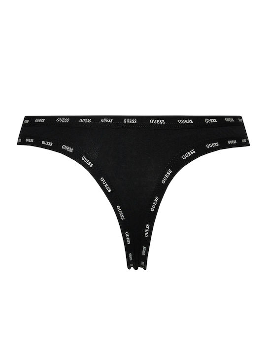 Βαμβακερά Women's String 3Pack Black