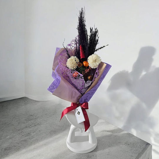 Buchet Floral Halloween Amber Dream Mătură Lagurus Criogen Preservat Detalii Tematice Dovleci Alune de Pădure Buchet Floral Halloween Amber Dream Mătură Lagurus Criogen Preservat Detalii Tematice Dovleci Alune de Pădure
