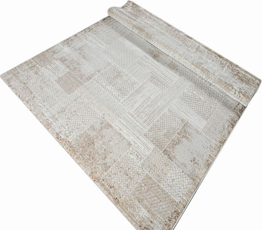 Polcarpet Monaco Moma Teppich Rechteckig Synthetisch,Polyester/Cotton/Leather Grey