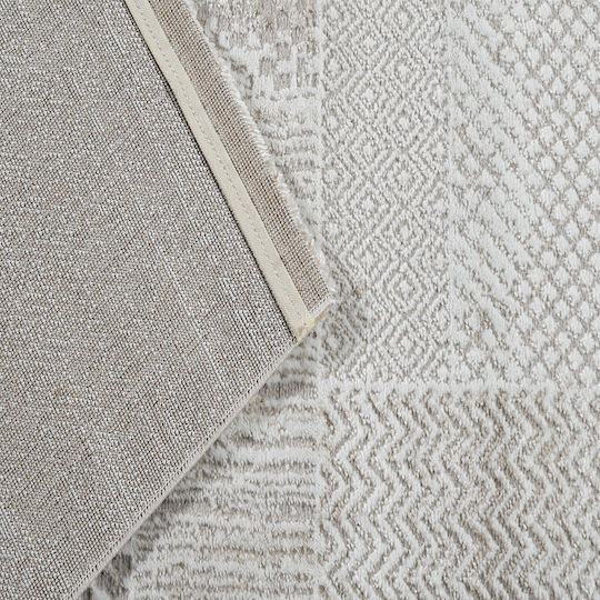 Polcarpet Monaco Moma Teppich Rechteckig Synthetisch,Polyester/Cotton/Leather Grey